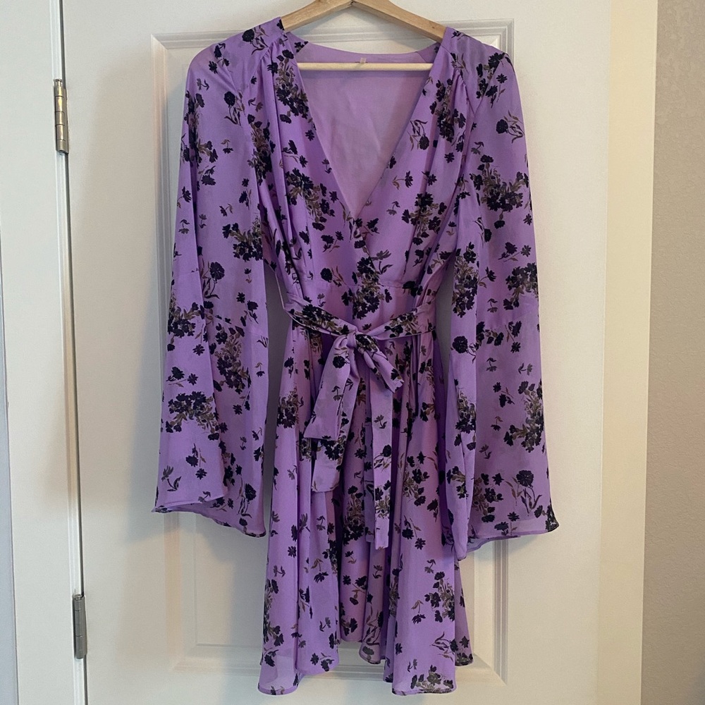 Free People Bell Sleeve Midi Dress